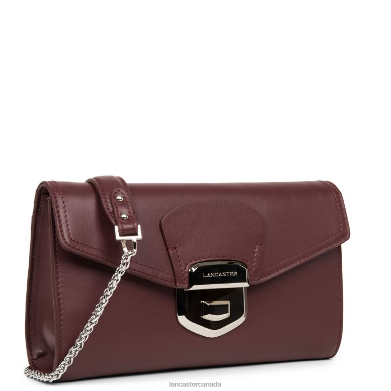 Women Clutch Parisienne Sophia 4J6H1246 Bag Bordeaux Lancaster Paris