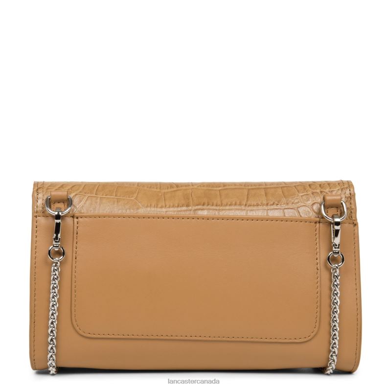 Women Clutch Parisienne Sophia 4J6H1250 Bag Sable Croco Lancaster Paris