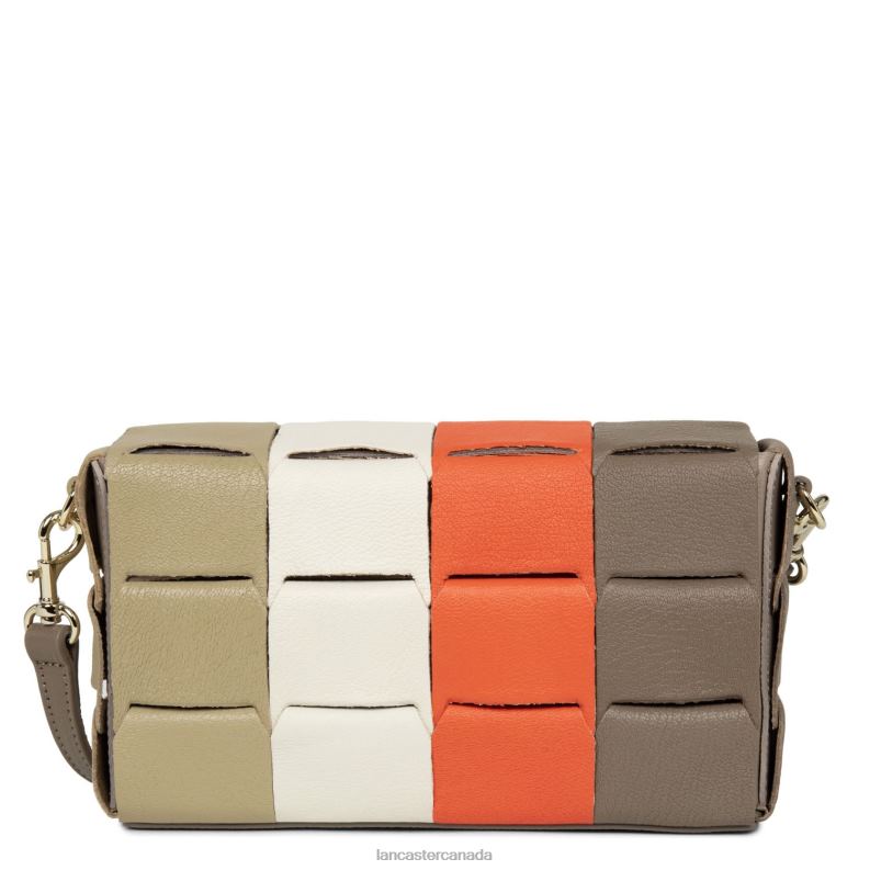 Women Clutch Studio Enlace 4J6H1118 Bag Taupe Multi Lancaster Paris