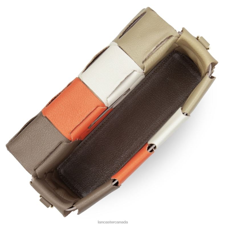 Women Clutch Studio Enlace 4J6H1118 Bag Taupe Multi Lancaster Paris