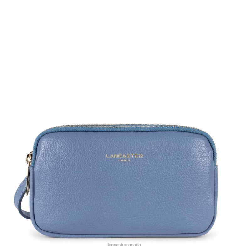 Women Double Clutch Dune 4J6H1263 Bag Bleu Stone Lancaster Paris