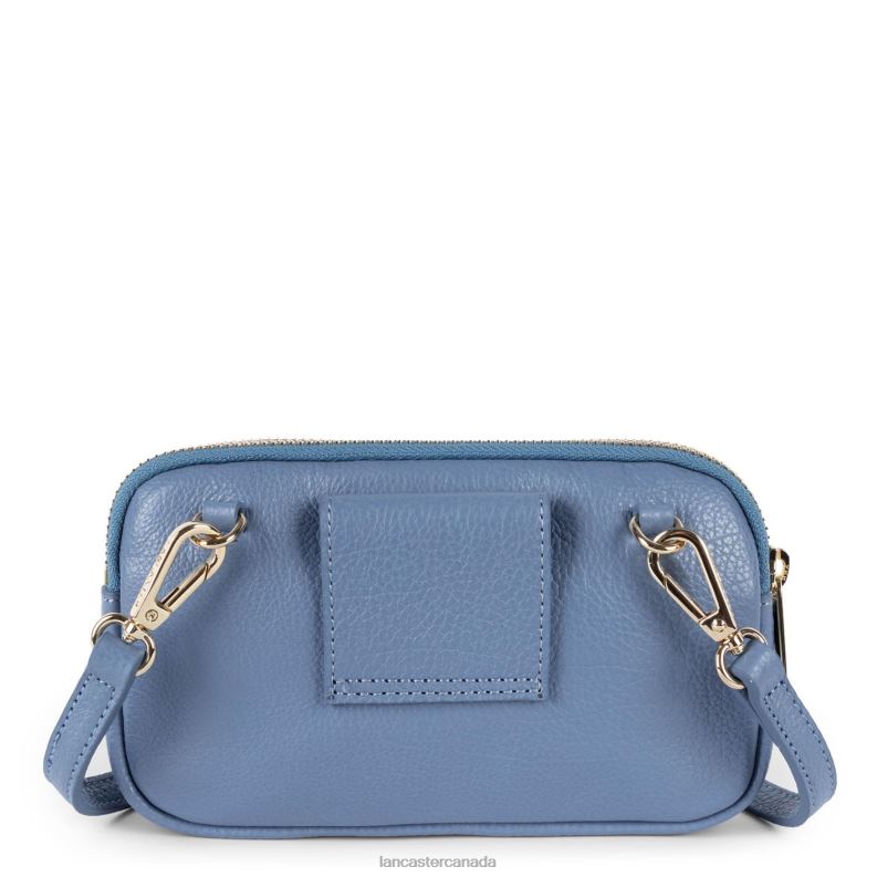 Women Double Clutch Dune 4J6H1263 Bag Bleu Stone Lancaster Paris