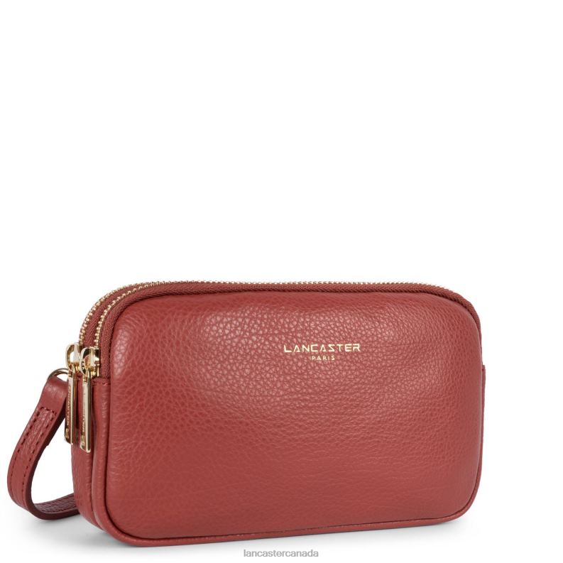 Women Double Clutch Dune 4J6H1265 Bag Bois Rouge Lancaster Paris