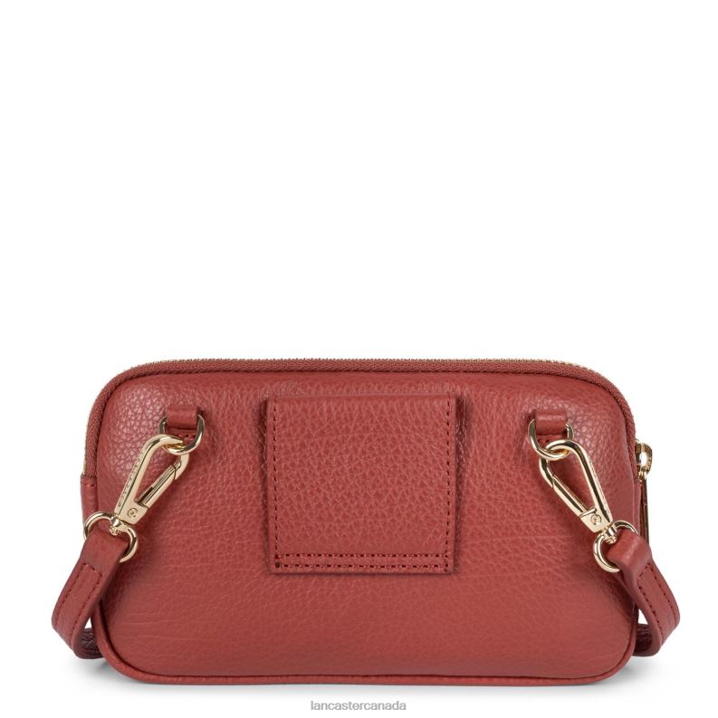 Women Double Clutch Dune 4J6H1265 Bag Bois Rouge Lancaster Paris