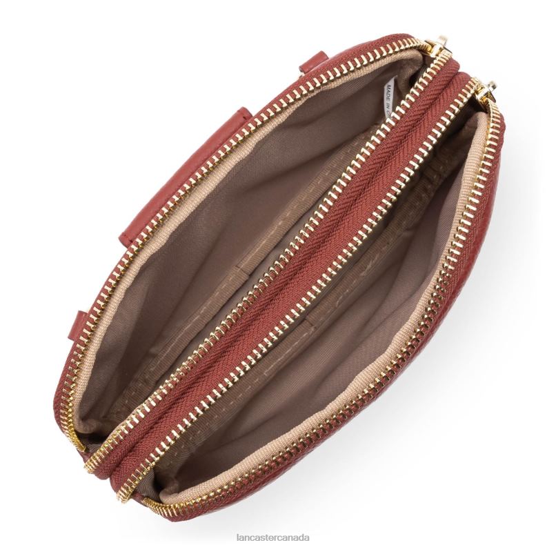 Women Double Clutch Dune 4J6H1265 Bag Bois Rouge Lancaster Paris