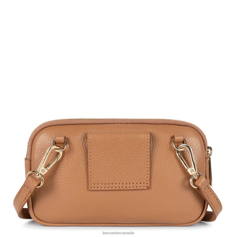 Women Double Clutch Dune 4J6H1267 Bag Camel Lancaster Paris