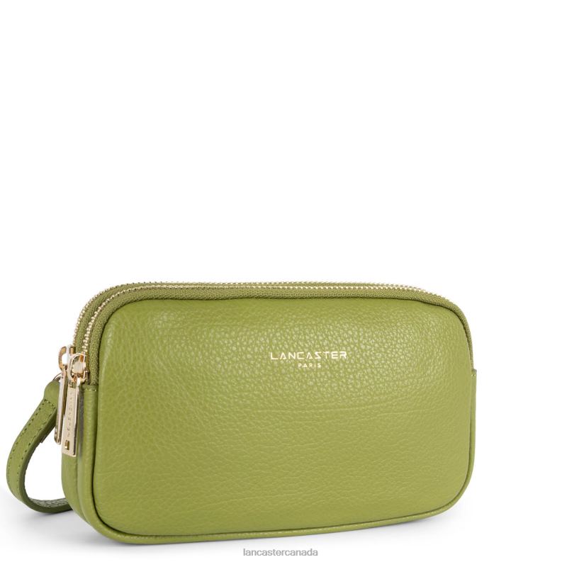 Women Double Clutch Dune 4J6H1269 Bag Olive Lancaster Paris