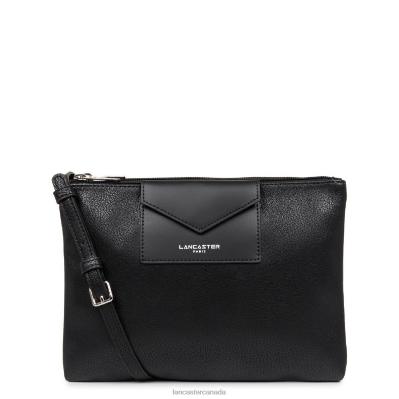 Women Double Clutch Maya Lightweight 4J6H643 Bag Noir Lancaster Paris