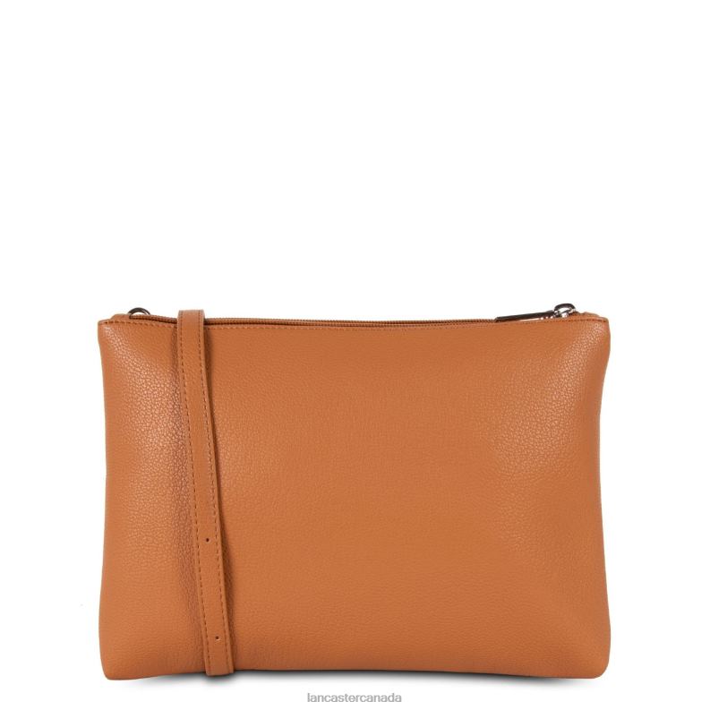 Women Double Clutch Maya New 4J6H659 Bag Gold-Jaune-Vison Lancaster Paris