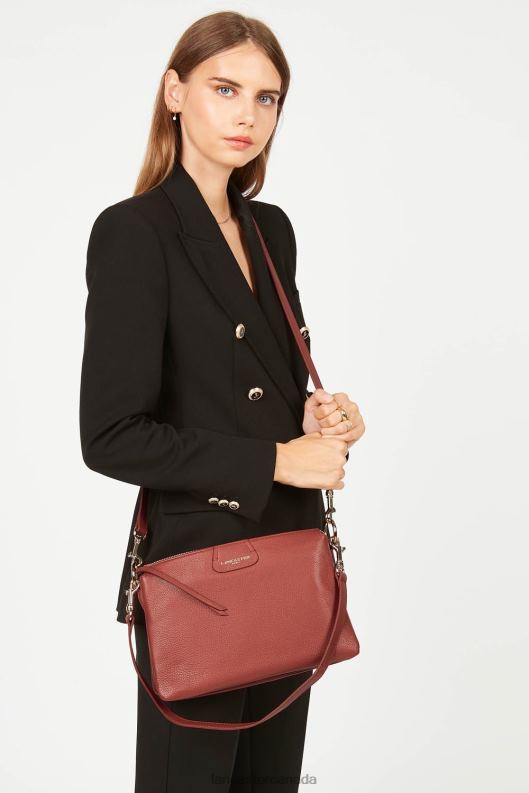 Women Large Clutch Dune 4J6H988 Bag Bois Rouge Lancaster Paris