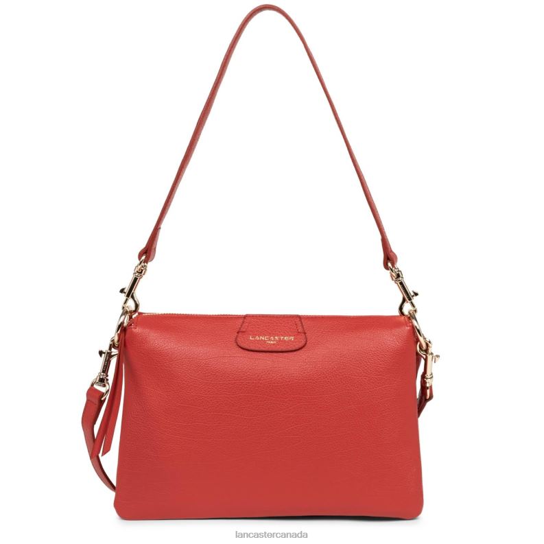 Women Large Clutch Dune 4J6H993 Bag Rouge Lancaster Paris