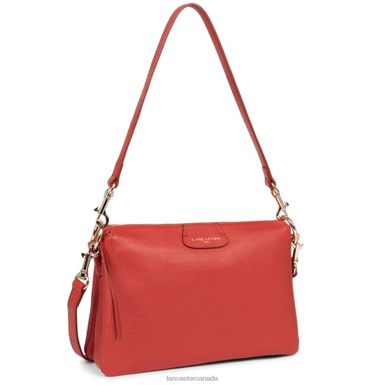 Women Large Clutch Dune 4J6H993 Bag Rouge Lancaster Paris
