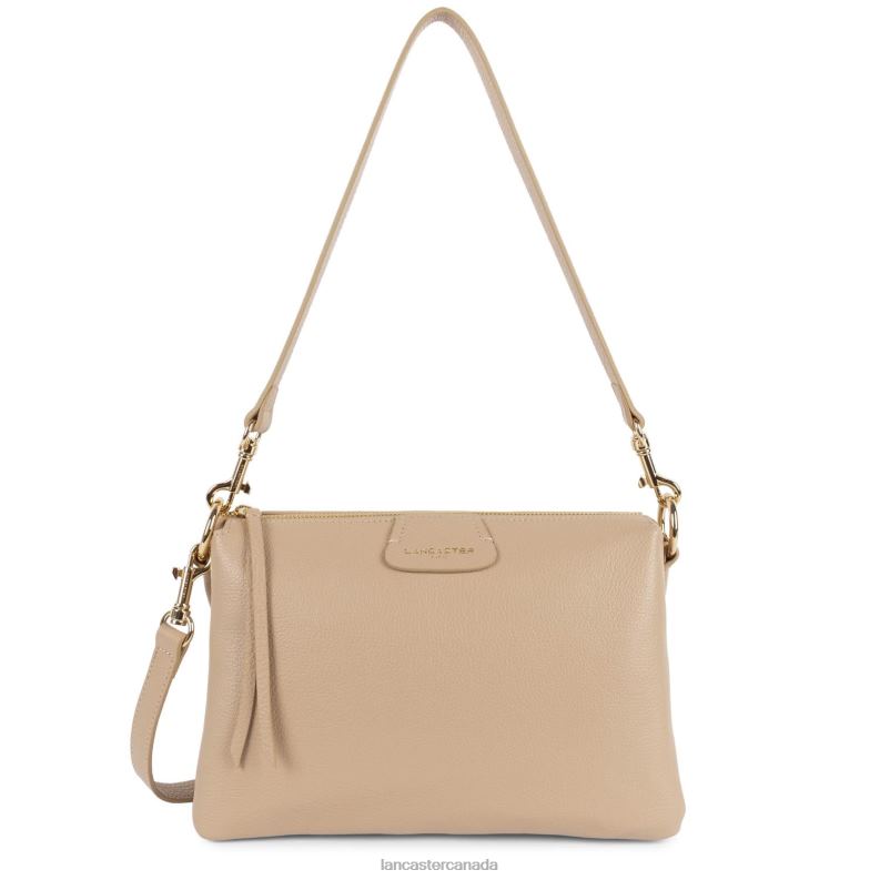 Women Large Clutch Dune 4J6H995 Bag Beige Fonce Lancaster Paris