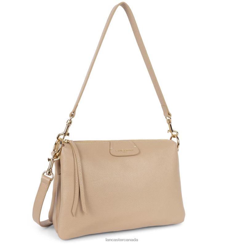 Women Large Clutch Dune 4J6H995 Bag Beige Fonce Lancaster Paris