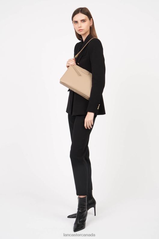 Women Large Clutch Dune 4J6H995 Bag Beige Fonce Lancaster Paris