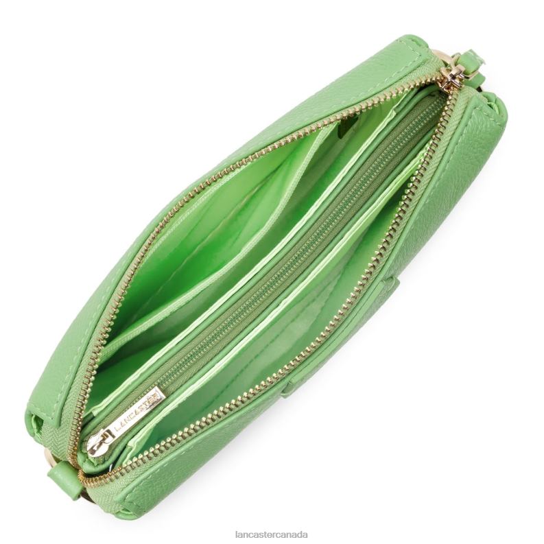 Women M Clutch Dune 4J6H979 Bag Vert Amande Lancaster Paris