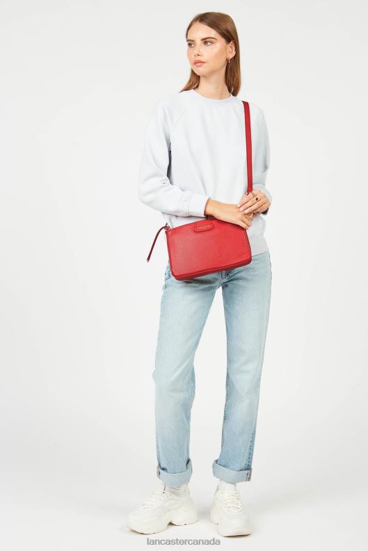 Women M Clutch Dune Lightweight 4J6H943 Bag Rouge Lancaster Paris