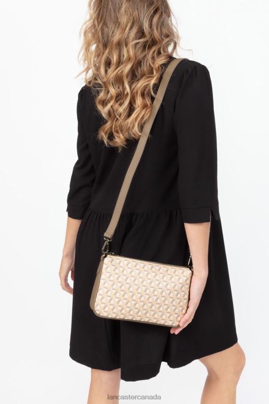 Women M Clutch Ikon 4J6H1113 Bag Beige Lancaster Paris