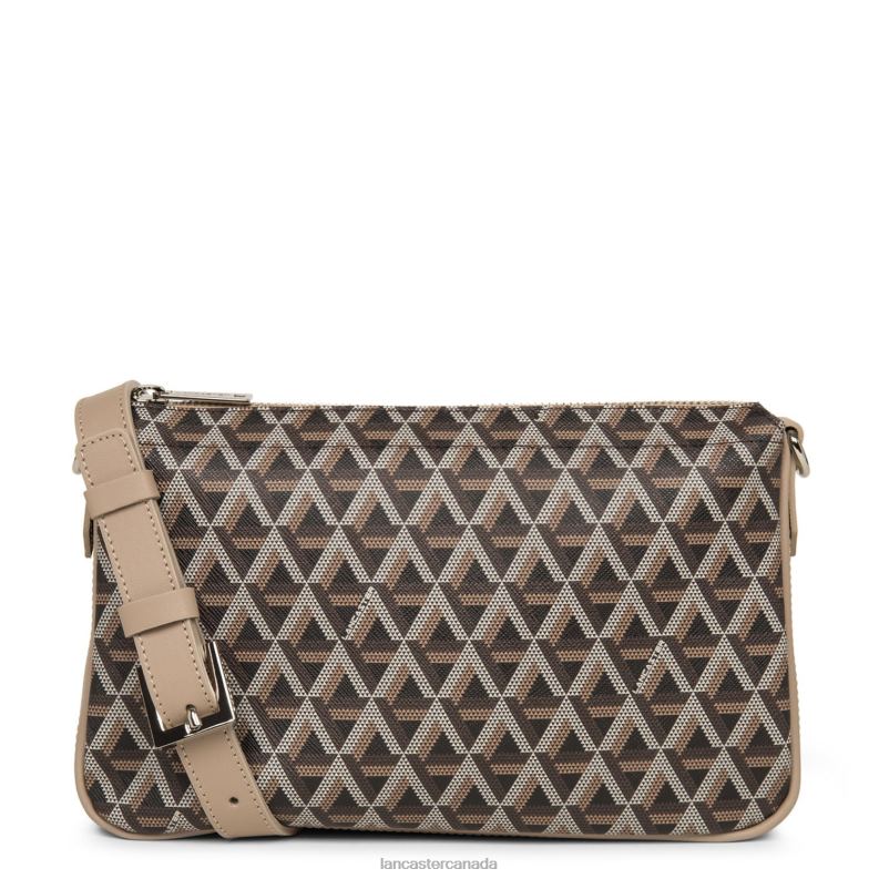 Women M Clutch Ikon 4J6H1114 Bag Marron-Nude Lancaster Paris