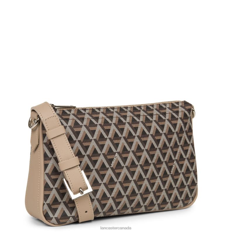 Women M Clutch Ikon 4J6H1114 Bag Marron-Nude Lancaster Paris