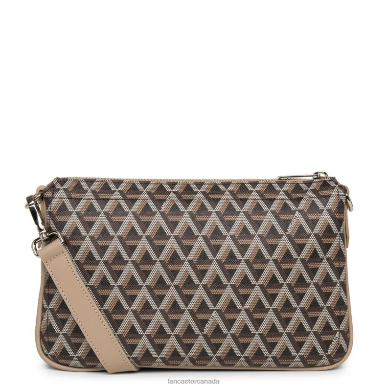 Women M Clutch Ikon 4J6H1114 Bag Marron-Nude Lancaster Paris
