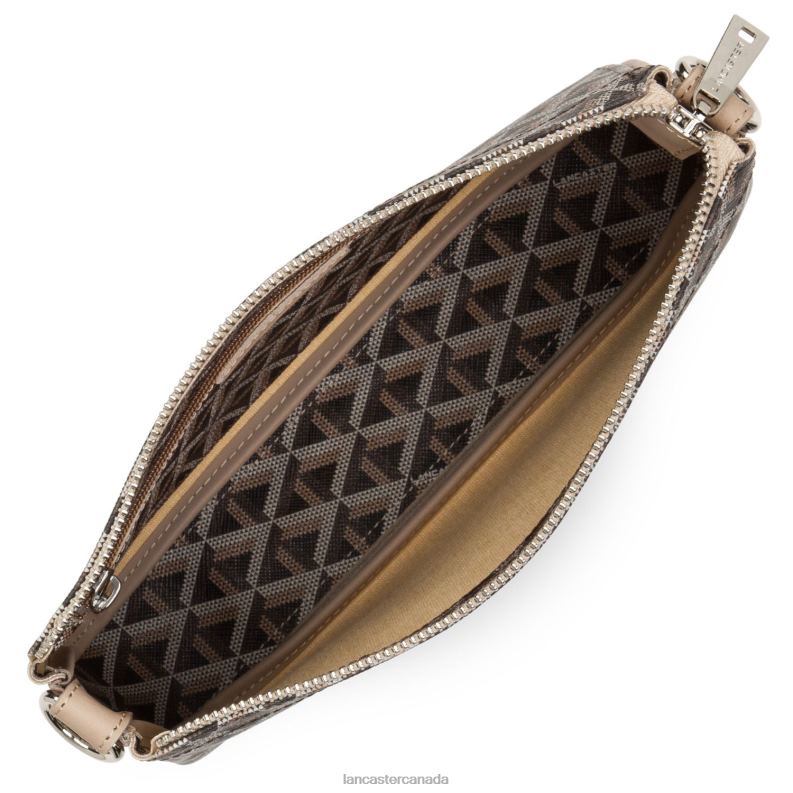 Women M Clutch Ikon 4J6H1114 Bag Marron-Nude Lancaster Paris