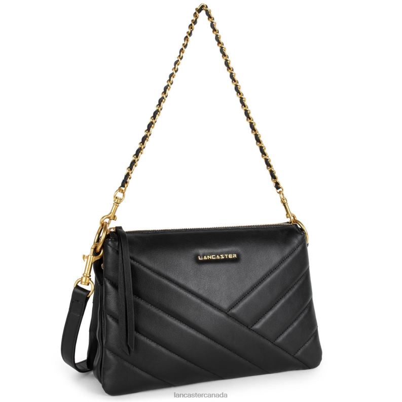 Women M Clutch Soft Matelasse 4J6H1231 Bag Noir Lancaster Paris