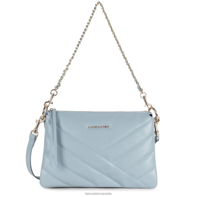 Women M Clutch Soft Matelasse 4J6H1235 Bag Bleu Cendre Lancaster Paris