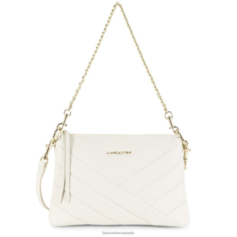 Women M Clutch Soft Matelasse 4J6H1236 Bag Ecru Lancaster Paris