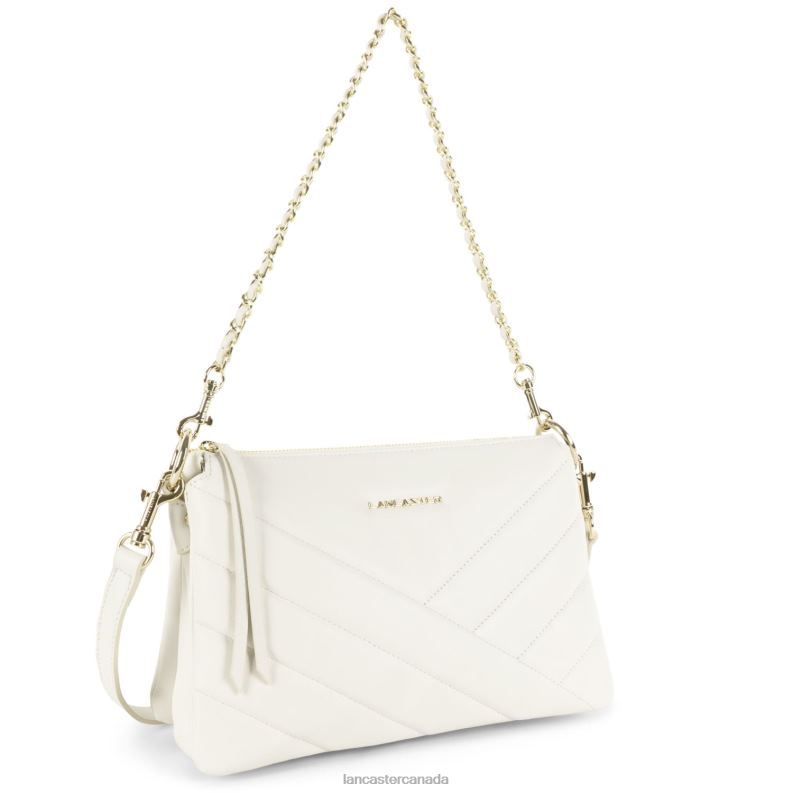 Women M Clutch Soft Matelasse 4J6H1236 Bag Ecru Lancaster Paris