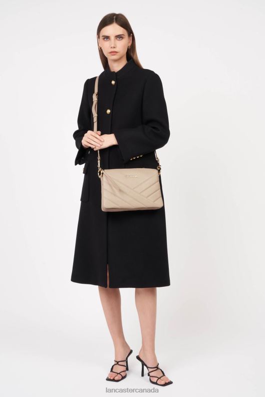 Women M Clutch Soft Matelasse 4J6H1238 Bag Beige Lancaster Paris