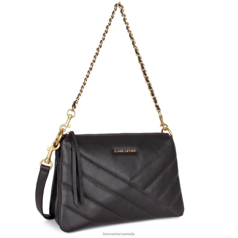 Women M Clutch Soft Matelasse 4J6H1240 Bag Marron Lancaster Paris