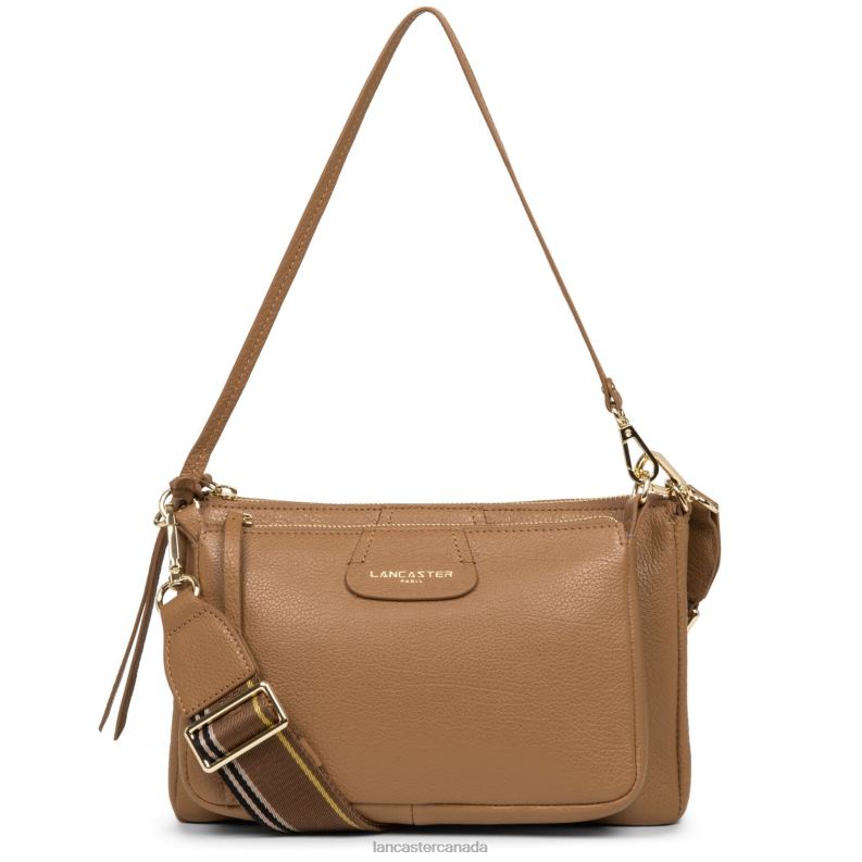 Women M Double Clutch Dune 4J6H1001 Bag Camel Lancaster Paris