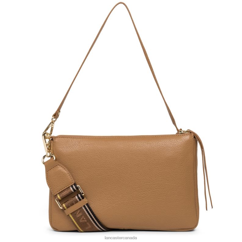 Women M Double Clutch Dune 4J6H1001 Bag Camel Lancaster Paris