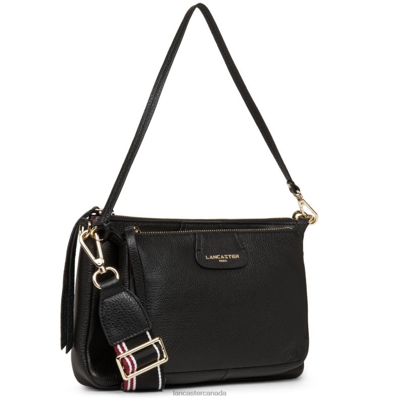 Women M Double Clutch Dune 4J6H1002 Bag Noir Lancaster Paris