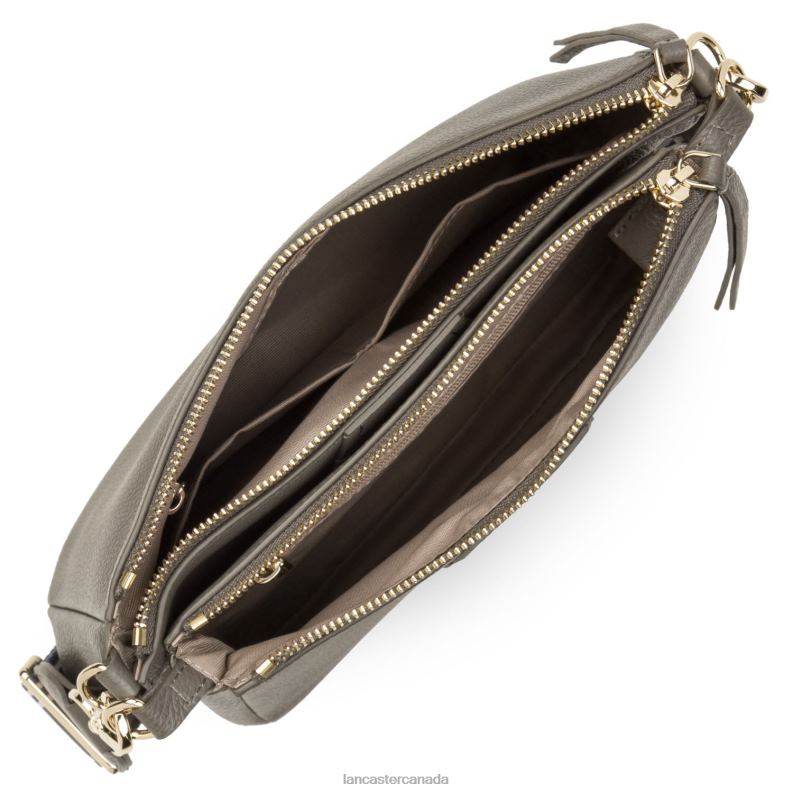 Women M Double Clutch Dune 4J6H1004 Bag Gris Lancaster Paris