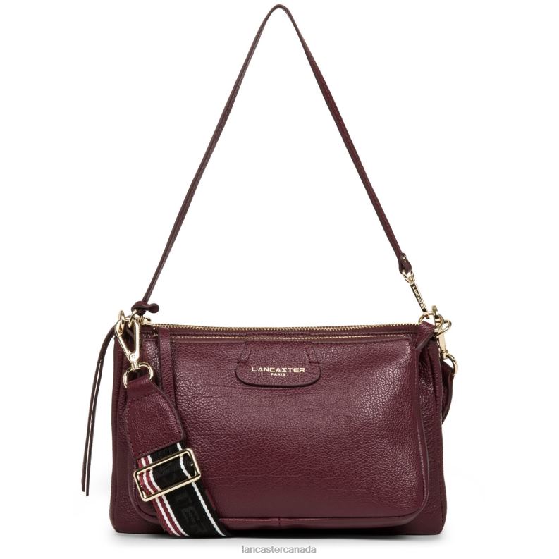 Women M Double Clutch Dune 4J6H1005 Bag Pourpre Lancaster Paris