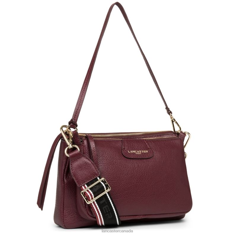 Women M Double Clutch Dune 4J6H1005 Bag Pourpre Lancaster Paris