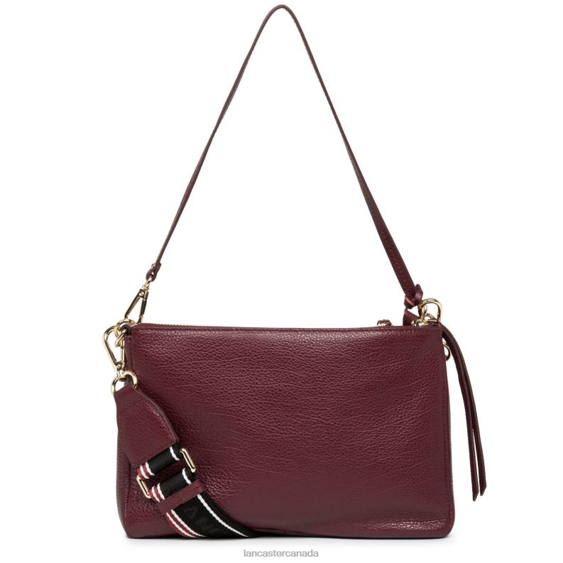 Women M Double Clutch Dune 4J6H1005 Bag Pourpre Lancaster Paris