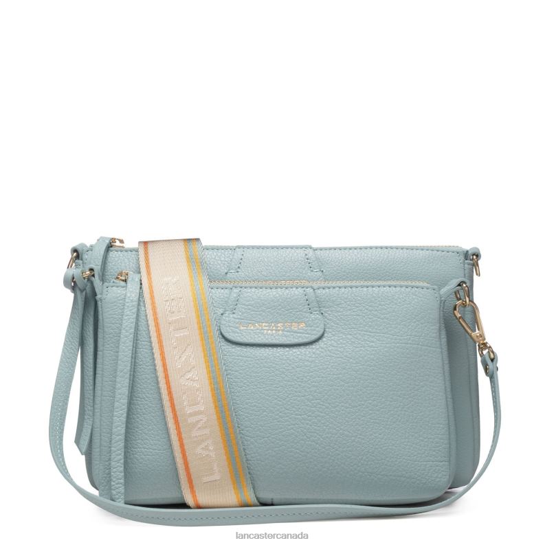 Women M Double Clutch Dune 4J6H1007 Bag Bleu Ciel Lancaster Paris