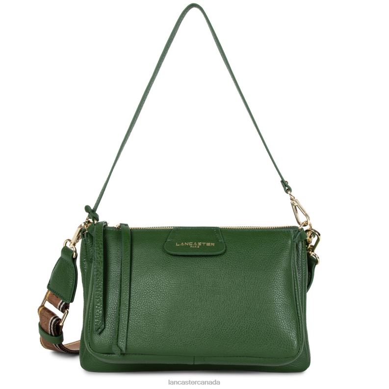 Women M Double Clutch Dune 4J6H1012 Bag Vert Pin Lancaster Paris