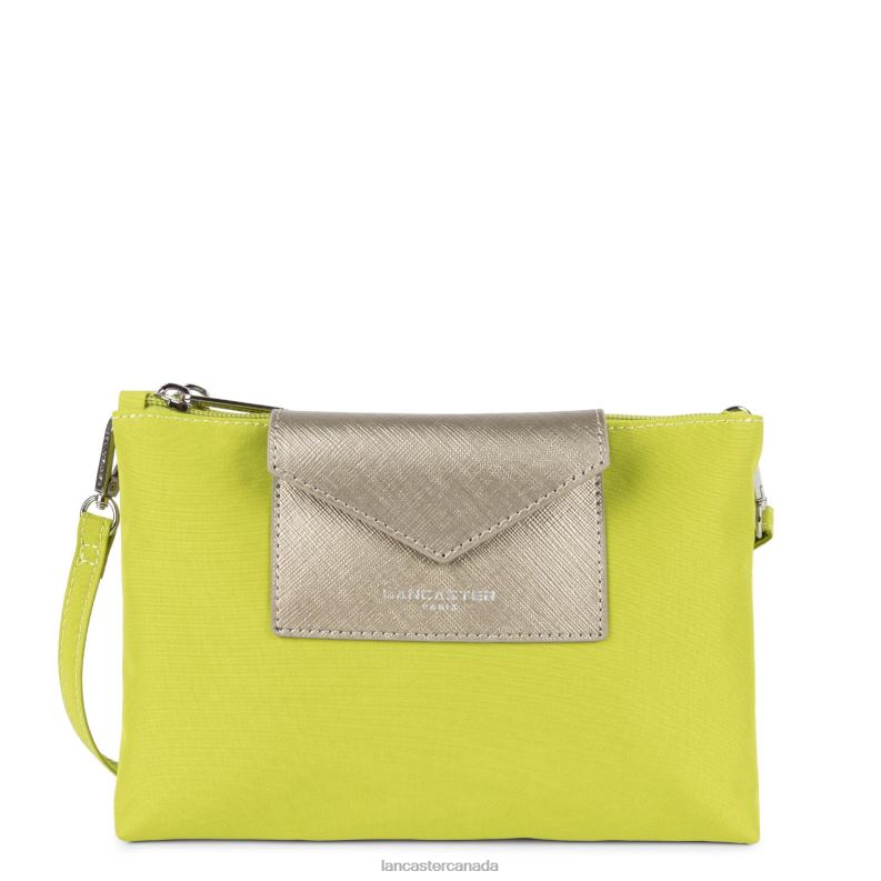 Women M Double Clutch Smart Kba 4J6H3927 Bag Celeri Lancaster Paris