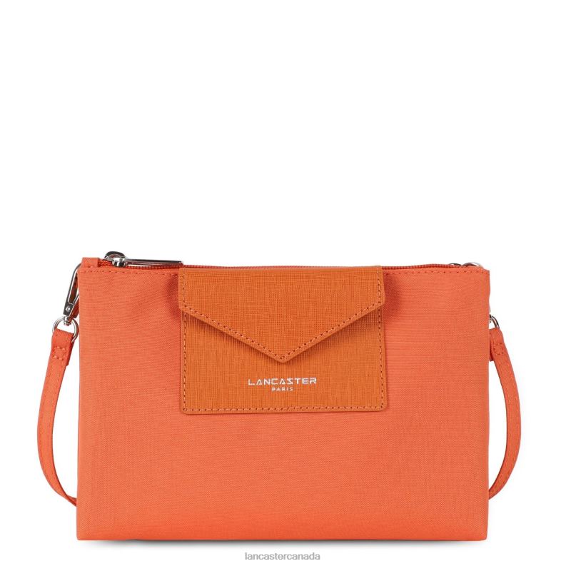 Women M Double Clutch Smart Kba 4J6H3931 Bag Orange Lancaster Paris
