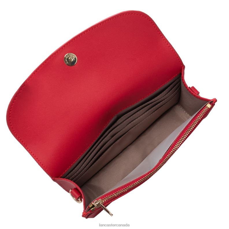 Women Small Clutch City Philos 4J6H1068 Bag Fuxia Lancaster Paris