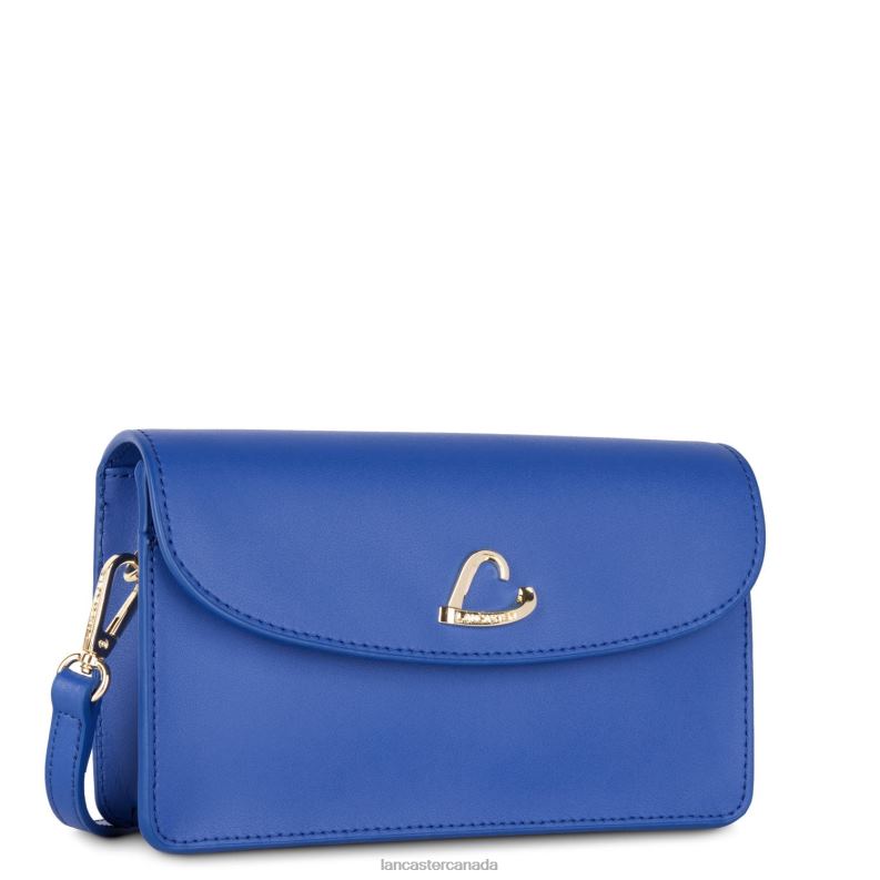 Women Small Clutch City Philos 4J6H1070 Bag Bleu Roi Lancaster Paris