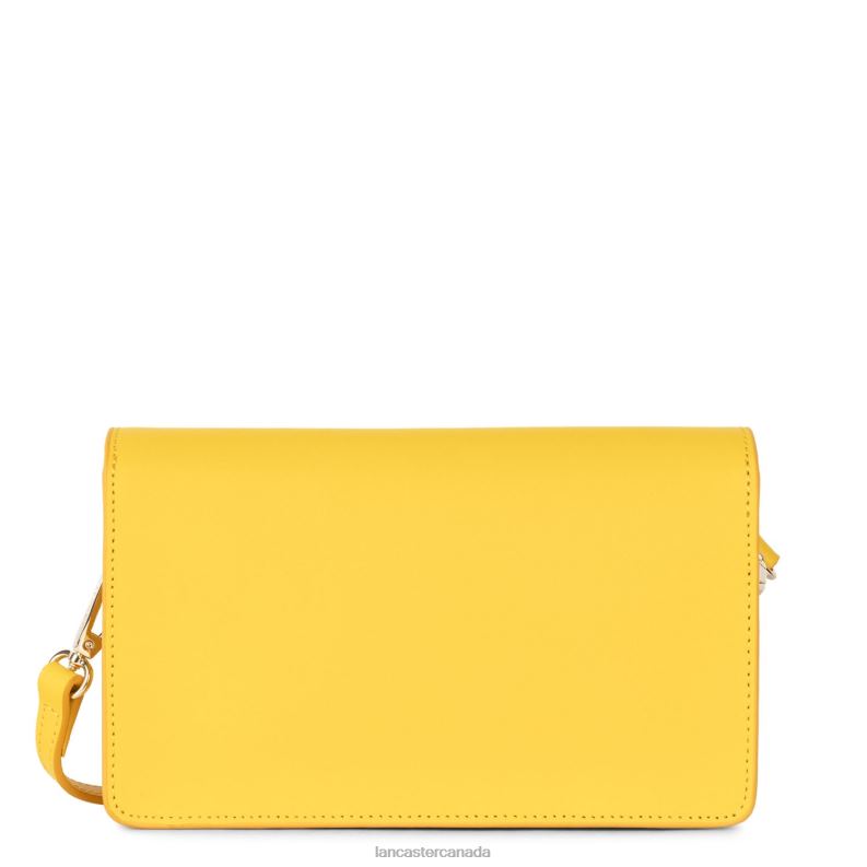 Women Small Clutch City Philos 4J6H1072 Bag Jaune Lancaster Paris