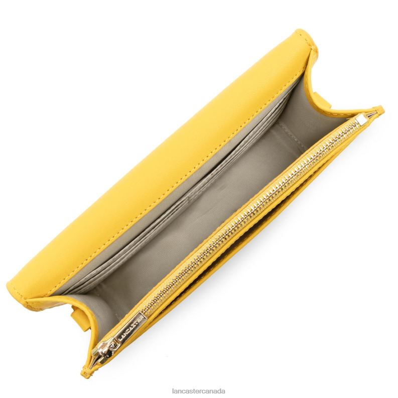 Women Small Clutch City Philos 4J6H1072 Bag Jaune Lancaster Paris