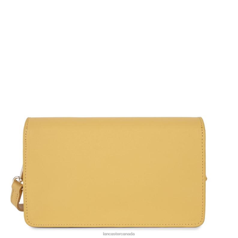 Women Small Clutch City Philos 4J6H1074 Bag Ocre Lancaster Paris