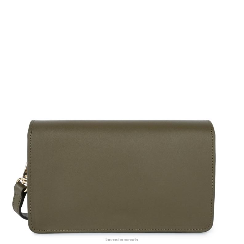 Women Small Clutch City Philos 4J6H1075 Bag Kaki Lancaster Paris