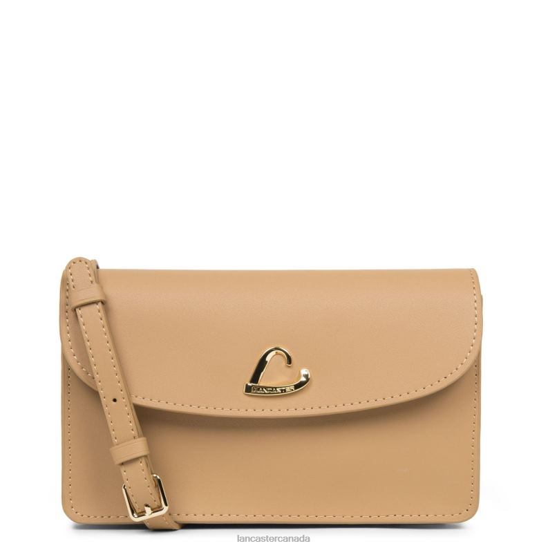 Women Small Clutch City Philos 4J6H1078 Bag Naturel Lancaster Paris